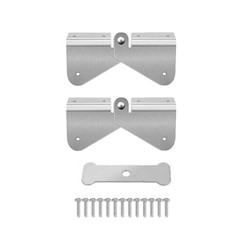 Stainless Steel Gutter Downspout Extension Hinge, Flip  Hinge Design, Compatible with Rectangle and Square Downspout,C