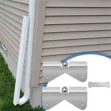 Stainless Steel Gutter Downspout Extension Hinge, Flip Hinge Design, Compatible with Rectangle and Square Downspout,C