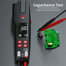 BSIDE Rechargeable Clamp Meter Fork 600A Ammeter Pliers True RMS AC Current Open Jaw Electrical Tester Auto