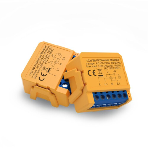 Tuya WiFi  Dimmer  Module 1 Gang Dimmer Light  Module APP Remote Control Works with Alexa  Home 1