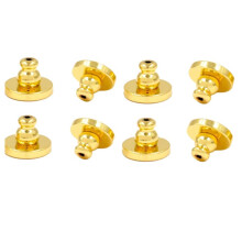 Earring Back 18k Gold Plated Safety Earring Back for Replacement Ear Studs,Non-Irritating,Suitable for Sensitive Ears,A