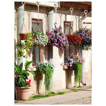 6-Pack Plant Hanging Extender Wood Hand Woven Flower Pot Rope Hanging Cotton Rope Garden Flower Pot