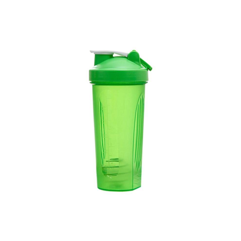 Tauoh Shaker Cup Sports Portable Convenient Stirring Cup 600Ml Plastic Shakers Bottle Adults Green