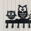 A Owl Key Holder Wall No Nail Hook Home Ornament 6