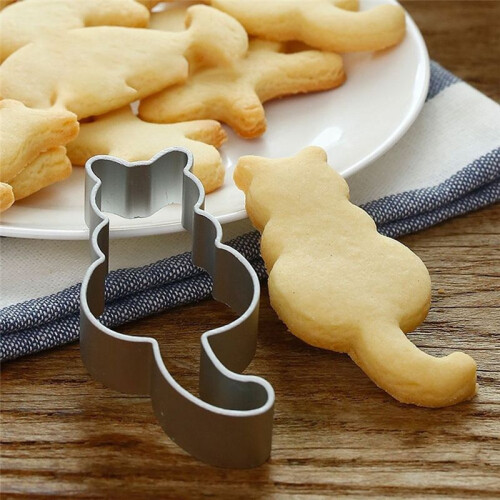 Cat Shaped Aluminium Baking Cake Mould Cookie Cutter Mold Sugarcraft Baking Accessories 1