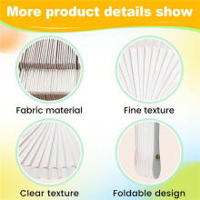 E-Plain Pure Wood Folding Fläkt Modern Klassisk Dansföreställningar Hand Fan Art Hantverk Hemdekorationer