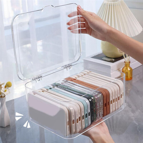 Makeup Face Mask Organizer Dust-Proof Large Capacity Desktop Storage Designed to Store Moisturizing Facemasks-B 2