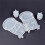 Cute Pig Silicone Molds Accessories for Car Table Decoration 3