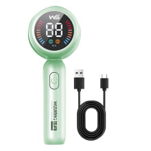 Fabric Shaver Lint Remover Clothes Lint Remover USB Rechargeable LED Display Clothes Lint Remover,Green