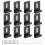 12 Pezzi Clip per Specchio Gancio per Specchio A Canale Largo per Specchio Senza Cornice, Kit di Supporti per Appendere Staffe per Specchio Pesante 2