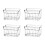 4Pcs Acrylic Sugar Packet Holder Sugar Bag Storage Container Dish Display Sachets Tissue Bowl 2