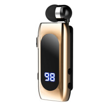 K55 Lavalier Wireless Headset Digital Display Waterproof Business Cable In-Ear Ultra Headset,C