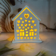 1 Ensemble de Moules en Silicone de Maison 3D pour Résine Béton Amour Maison Bougeoir Moule Maison en Forme de Décoration Ornements