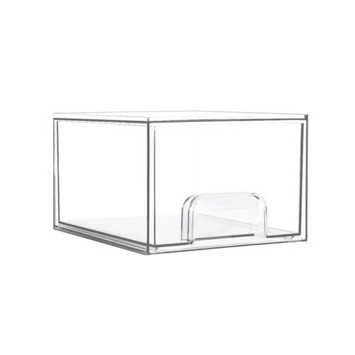 1PCS Clear Stackable Storage Drawers,Bathroom Makeup Organizer,Storage Bins for Home Organization and Storage 1