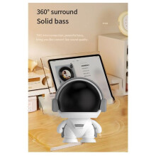 Kabelloser Astronauten--Lautsprecher, Süßer Desktop-Weltraumroboter, -Lautsprecher, Tws-Subwoofer für Zuhause und Draußen, Geschenk