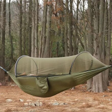 Hammock Automatic Quick Opening Mosquito Net Outdoor Camping Hammock Swing Anti-Rollover Nylon Rocking Chair