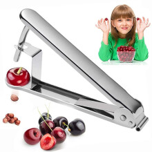 3-Teiliges Kirschentkerner-Werkzeug Aus Edelstahl zum Entkernen Von Kirschen, Kirschkernentferner, Multifunktionaler Obstkern