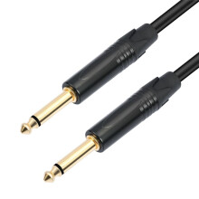 Cavo per Chitarra da 6,35 mm 1/4 Maschio A Maschio TS/TRS Cavo Audio Stereo Bilanciato per Chitarra Elettrica, Basso, Amplificatore, Mixer,