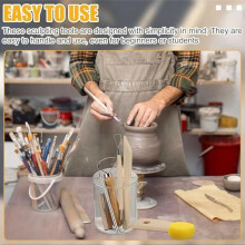 80Pcs Pottery Sculpting Clay Cleaning Tool Set Includes Clay Cutting,Modeling, Trimming Tools for Beginners Level