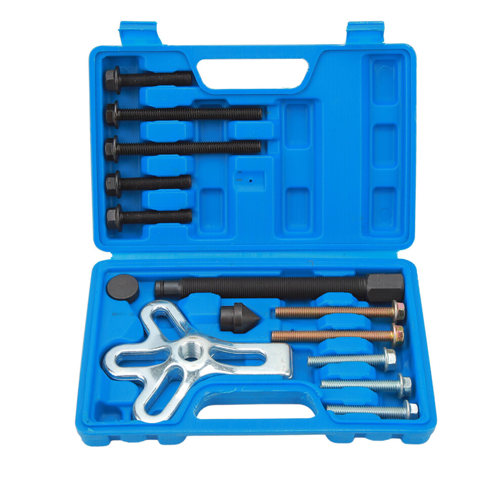 Heat Treated Carbon Steel Harmonic Balancer Puller Set, Steering Wheel Crankshaft Pulley Removal Tool Multifunction Durable Material Compatibility 9437117399436