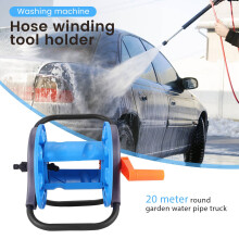 Draagbare 20M Huishoudelijke Tuin Waterslanghaspel Winkelwagen Pijpopslag Auto Wasmachine Pijpslang Opwindgereedschap Rekhouder