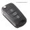 3 Buttons Flip Folding Remote Key Shell Case for  I20 I30 I35 IX20 IX35 6