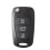 3 Buttons Flip Folding Remote Key Shell Case for  I20 I30 I35 IX20 IX35 4