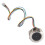 GM861 Metal LED Control Ring Indicator Light UART Interface 1D/2D Bar Code QR Code Barcode Reader Module 1