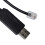 USB To Rj11 Rj12 6P4C Adapter Serial Control Cable EQMOD Cable for Az- Mount Pc Connect for Hand Control Cable,1.8M 4