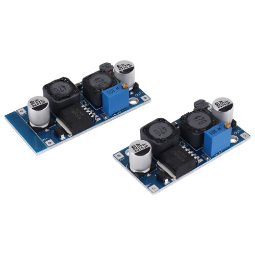 2Pcs Adjustable - Buck Boost Converter Automatic Wide Voltage Regulator XL6009 Voltage Module 2