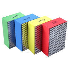 4 Szt. Diamentowe RęCzne PodkłAdki Polerskie do Szlifowania PłYtek Ceramicznych, Szlifowanie Polerskie Blok Szlifierski 60 ,100 ,200 ,400