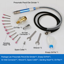 Kit de meuleuse pneumatique portative pour le polissage fin et la coupe de précision