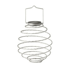 Solar Powered LED Spiral Hanging Lights Outdoor Lighting LED Wire Lantern Spiralight (Spiral Light x4) Warm White