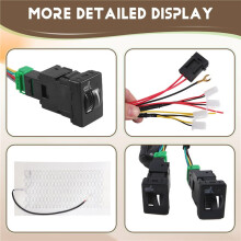 4PCS Car  Heater 12V Heated  Heating Pads with 2 Dial 5 Level  for  Prado  RAV4 REIZ Yaris