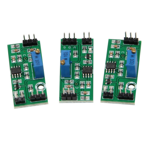 3Pcs LM393 3.5-24V Voltage Comparator Module with LED Indicator High Level Output Analog Comparator Control