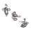 3Pcs Adjustable Knitting Loop Ring- Goldfish Open Finger Ring,Crochet Finger Yarn Holder,Yarn Guide Finger Holder 1