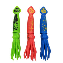 3 St Squid Dykleksaker Poolleksaker för Barn Kasta UndervattensbläCkfisk Badleksaker med Roliga Ansikten BläCkfisk för Barn
