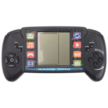Pocket Handheld Video Game Console 3.5in LCD Portable Brick Game Player with Built-in 23+26 Games (Black)