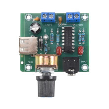 Power Amplifier Board 5W+5W HiFi Two-Channel PM CM2038 5V USB Supply Power Audio Amplifier