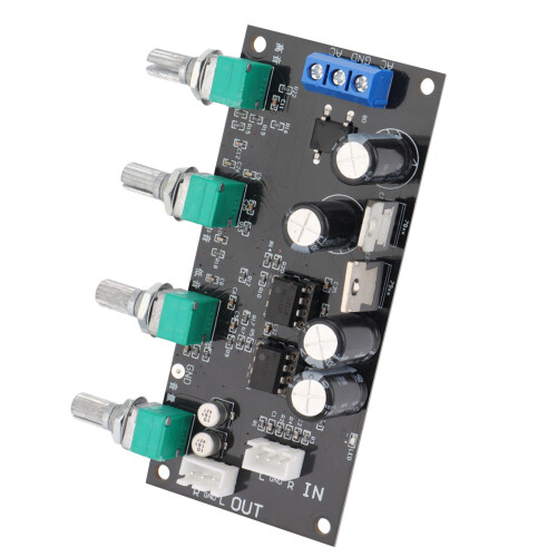 NE5532 Amplifier Tone Preamp Board Treble Bass Midrange Volume Tone Control Adjustment Pre-Amplifier, Fixed Version 2