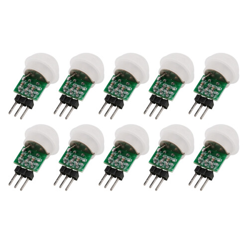 10Pcs AM312  Human Sensor Module IR Pyroelectric Infrared PIR Motion Sensor Detector Modules  2.7V to 12V