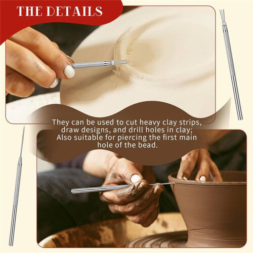 8 Pcs Pottery Tools Ceramic Tools Clay Tools Rubber Clay Pottery Ribs Sculpture Pottery Wire Texture Detail Tools 1