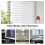 30Pcs Vertical Blind Stem Replacement White Stems for Vertical Window Blind Vertical Blind Carrier Stem 6