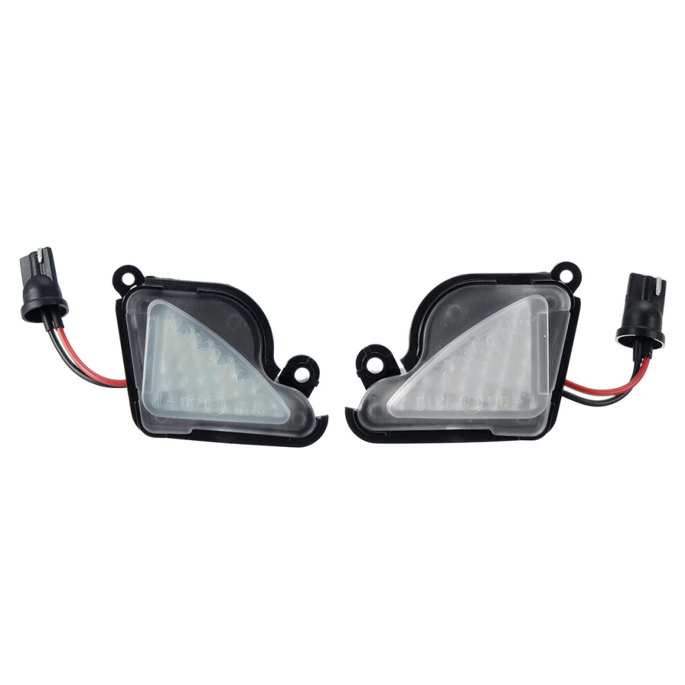 Pair 13.5V Led Under Side Mirror Signal Lamp For Octavia Mk3 5E 2012-2017 With Light/White 6031271083403