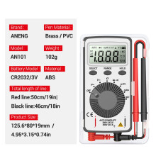 ANENG AN101 Digital Multimeter Multimetro Tester /AC Voltage Current Meter Pocket Professional Testers