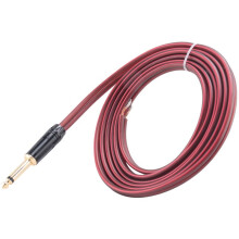 Filo Nudo da 1/4 TS un Altoparlante, Cavo Audio per Adattatore Mono Maschio da 6,35 Mm di Ricambio Open End Placcato Oro OFC HiFi TS Speaker