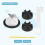 9704230 Blender Coupler Replacment Parts for ,4 Leaf Blender Blade and Blender Coupler with Spanner 4
