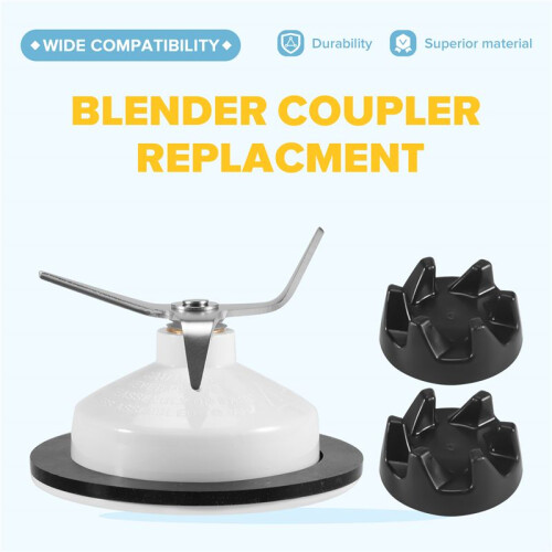 9704230 Blender Coupler Replacment Parts for ,4 Leaf Blender Blade and Blender Coupler with Spanner 1