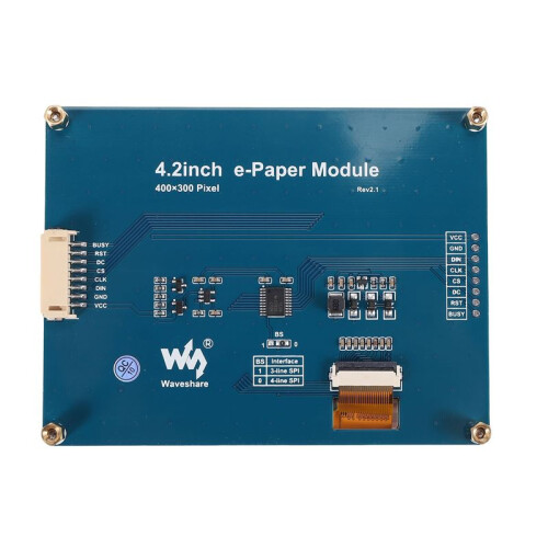 Waveshare 4.2 Inch E-Ink Display Module for Raspberry Pi 4 B E-Paper Module 2
