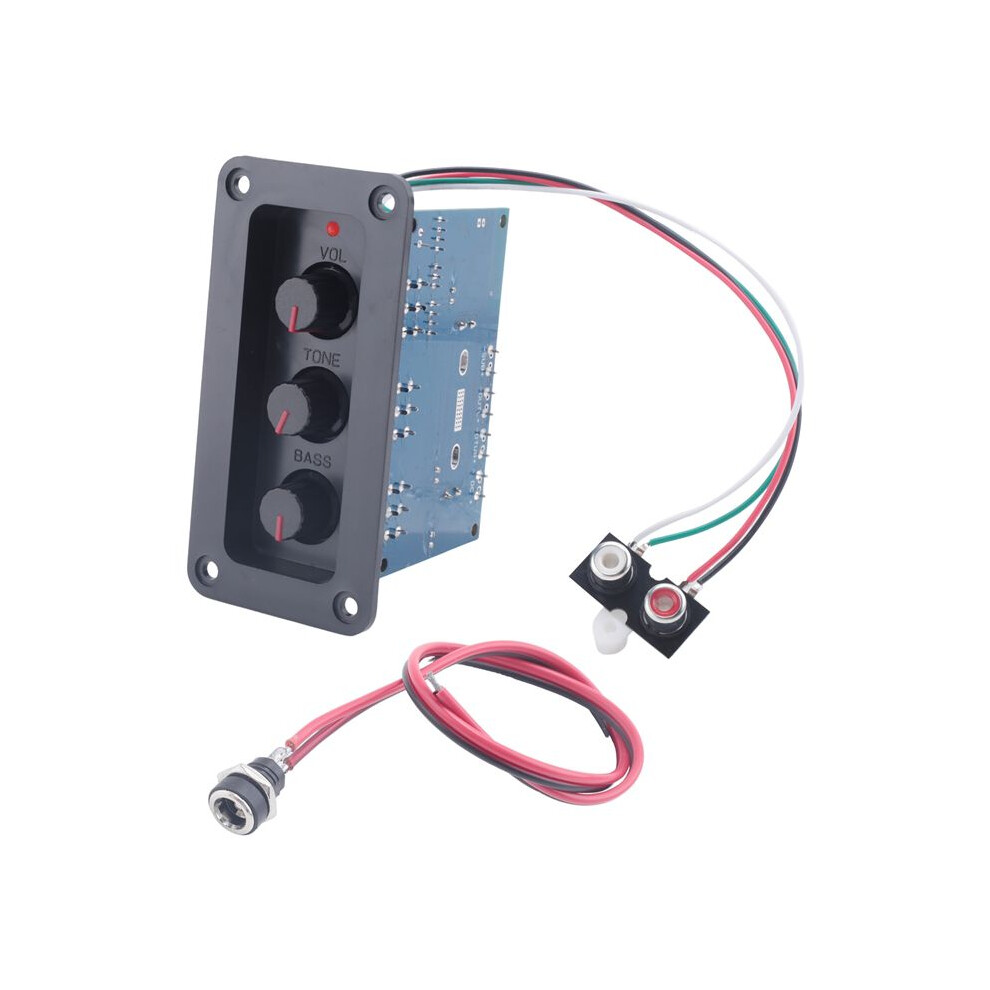 2.1 Channel 5.0 Audio Amplifier Board 2X25w+50W Subwoofer Class D Amplifier Board Kit With Female+Aux Cable 4711695817823